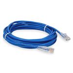 Picture of 14ft Blue CAT 6 Plenum-Rated Ethernet Cable Snagless Easy Clear Boot TAA RJ-45 M/M