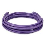 Picture of 14ft Purple CAT 6 Shielded PVC Ethernet Cable Snagless Easy Clear Boot RJ-45 M/M