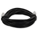 Picture of 14ft Black CAT 6 Slim PVC Ethernet Cable Snagless Clear-Claw TAA RJ-45 M/M
