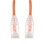 Picture of 14ft Orange CAT 6 Slim PVC Ethernet Cable Snagless Clear-Claw RJ-45 M/M