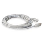 Picture of 14ft White CAT 6 Slim PVC Ethernet Cable Snagless Clear-Claw RJ-45 M/M