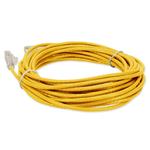 Picture of 14ft Yellow CAT 6 Slim PVC Ethernet Cable Snagless Clear-Claw RJ-45 M/M