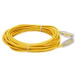 Picture of 14ft Yellow CAT 6 Slim PVC Ethernet Cable Snagless Clear-Claw RJ-45 M/M