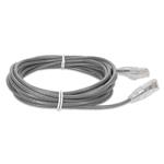 Picture of 14ft RJ-45 (Male) to RJ-45 (Male) Straight Gray Cat6A Slim UTP PVC Copper Patch Cable