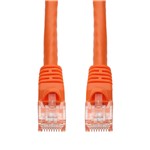 Picture of 15ft Orange CAT 6 PVC Ethernet Cable Snagless Bubble Boot RJ-45 M/M