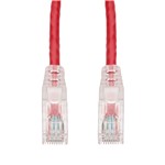 Picture of 15ft Red CAT 6 PVC Ethernet Cable Snagless Easy Clear Boot TAA RJ-45 M/M