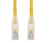 Picture of 15ft Yellow CAT 6 PVC Ethernet Cable Snagless Easy Clear Boot TAA RJ-45 M/M