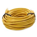 Picture of 15ft Yellow CAT 6 PVC Ethernet Cable Snagless Easy Clear Boot TAA RJ-45 M/M