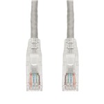 Picture of 15ft Gray CAT 6A PVC Ethernet Cable Snagless Easy Clear Boot TAA RJ-45 M/M
