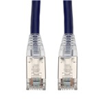 Picture of 15ft Purple CAT 6A Shielded PVC Ethernet Cable Snagless Easy Clear Boot RJ-45 M/M