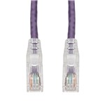 Picture of 15ft Purple CAT 6 Plenum-Rated Ethernet Cable Snagless Easy Clear Boot TAA RJ-45 M/M