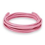 Picture of 15ft Pink CAT 6 Shielded PVC Ethernet Cable Snagless Easy Clear Boot RJ-45 M/M