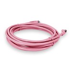 Picture of 15ft Pink CAT 6 Shielded PVC Ethernet Cable Snagless Easy Clear Boot RJ-45 M/M