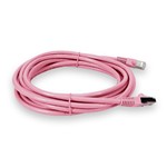 Picture of 15ft Pink CAT 6 Shielded PVC Ethernet Cable Snagless Easy Clear Boot RJ-45 M/M