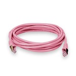 Picture of 15ft Pink CAT 6 Shielded PVC Ethernet Cable Snagless Easy Clear Boot RJ-45 M/M
