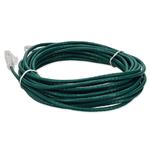Picture of 15ft Green CAT 6 Slim PVC Ethernet Cable Snagless Clear-Claw RJ-45 M/M