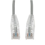 Picture of 15ft Gray CAT 6 Slim PVC Ethernet Cable Snagless Clear-Claw RJ-45 M/M