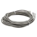 Picture of 15ft Gray CAT 6 Slim PVC Ethernet Cable Snagless Clear-Claw RJ-45 M/M