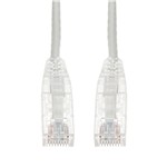 Picture of 15ft White CAT 6 Slim PVC Ethernet Cable Snagless Clear-Claw RJ-45 M/M