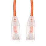 Picture of 18ft Orange CAT 6 Slim PVC Ethernet Cable Snagless Clear-Claw RJ-45 M/M