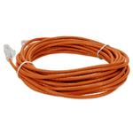 Picture of 18ft Orange CAT 6 Slim PVC Ethernet Cable Snagless Clear-Claw RJ-45 M/M