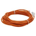 Picture of 18ft Orange CAT 6 Slim PVC Ethernet Cable Snagless Clear-Claw RJ-45 M/M