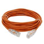 Picture of 18ft Orange CAT 6 Slim PVC Ethernet Cable Snagless Clear-Claw RJ-45 M/M