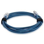 Picture of 1ft Blue CAT 6 PVC Ethernet Cable Non-Booted RJ-45 M/M