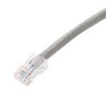 Picture of 1ft Gray CAT 6 PVC Ethernet Cable Non-Booted RJ-45 M/M