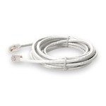 Picture of 1ft White CAT 6 PVC Ethernet Cable Non-Booted RJ-45 M/M