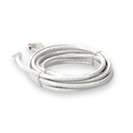Picture of 1ft White CAT 6 PVC Ethernet Cable Non-Booted RJ-45 M/M