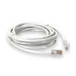 Picture of 1ft White CAT 6 PVC Ethernet Cable Non-Booted RJ-45 M/M