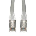 Picture of 1ft Gray CAT 6 Shielded PVC Ethernet Cable Snagless Easy Clear Boot RJ-45 M/M