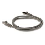 Picture of 1ft Gray CAT 6 Shielded PVC Ethernet Cable Snagless Easy Clear Boot RJ-45 M/M