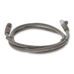 Picture of 1ft Gray CAT 6 Shielded PVC Ethernet Cable Snagless Easy Clear Boot RJ-45 M/M
