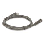Picture of 1ft Gray CAT 6 Shielded PVC Ethernet Cable Snagless Easy Clear Boot RJ-45 M/M