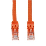 Picture of 1ft Orange CAT 6 PVC Ethernet Cable Snagless Easy Boot RJ-45 M/M