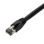 Picture of 25-Pack 1ft Black CAT 8 Shielded (S/FTP) PVC Ethernet Cable Snagless Easy Boot RJ-45 M/M