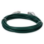 Picture of 1ft Green CAT 6A Slim PVC Ethernet Cable Snagless Clear-Claw RJ-45 M/M