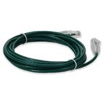 Picture of 1ft Green CAT 6A Slim PVC Ethernet Cable Snagless Clear-Claw RJ-45 M/M