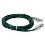 Picture of 1ft Green CAT 6A Slim PVC Ethernet Cable Snagless Clear-Claw RJ-45 M/M