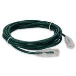 Picture of 1ft Green CAT 6A Slim PVC Ethernet Cable Snagless Clear-Claw RJ-45 M/M