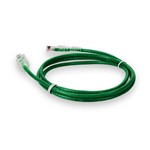 Picture of 1ft Green CAT 6A Slim PVC Ethernet Cable Snagless Clear-Claw RJ-45 M/M