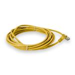Picture of 20ft Yellow CAT 5E PVC Ethernet Cable Snagless Bubble Boot RJ-45 M/M