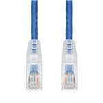 Picture of 20ft Blue CAT 6 PVC Ethernet Cable Snagless Easy Clear Boot TAA RJ-45 M/M