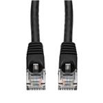 Picture of 20ft Black CAT 6A PVC Ethernet Cable Snagless Bubble Boot RJ-45 M/M