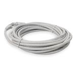 Picture of 20ft White CAT 6A PVC Ethernet Cable Snagless Bubble Boot RJ-45 M/M