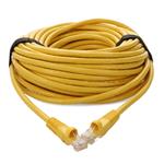 Picture of 20ft Yellow CAT 6A PVC Ethernet Cable Snagless Bubble Boot RJ-45 M/M