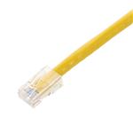 Picture of 20ft Yellow CAT 6 PVC Ethernet Cable Non-Booted RJ-45 M/M