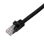 Picture of 20ft Black CAT 6 PVC Ethernet Cable Snagless Easy Boot RJ-45 M/M